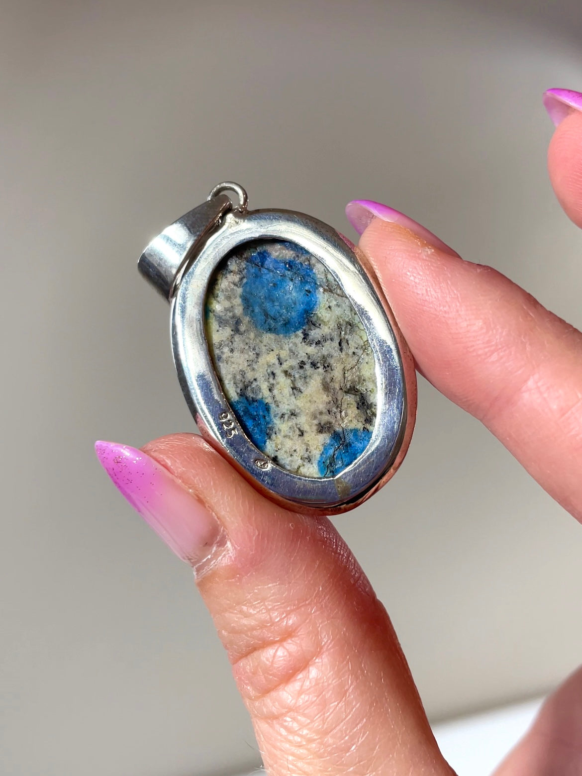 Pendentif Argent 925 Jaspe K2