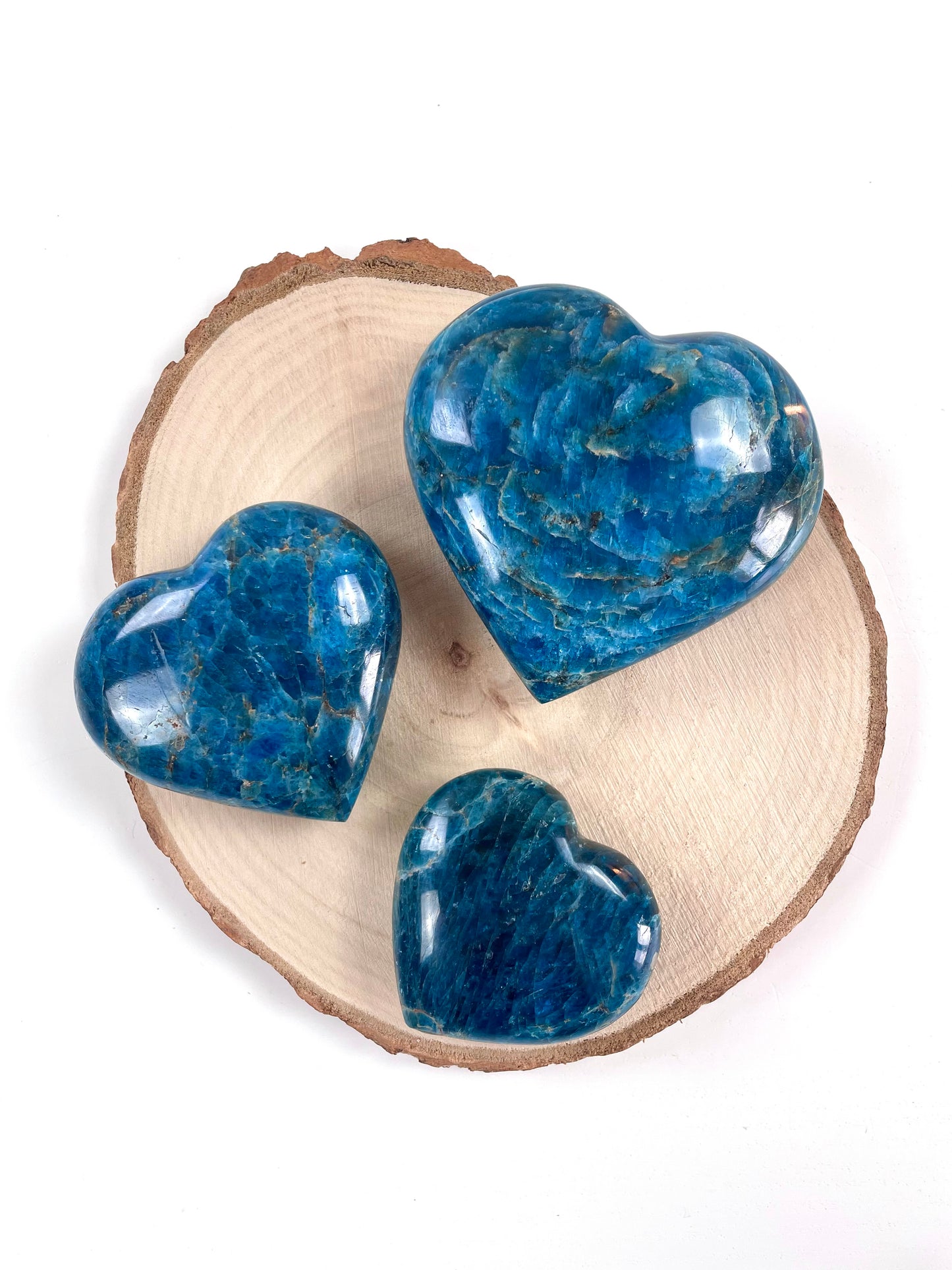 Cœurs Apatite bleue