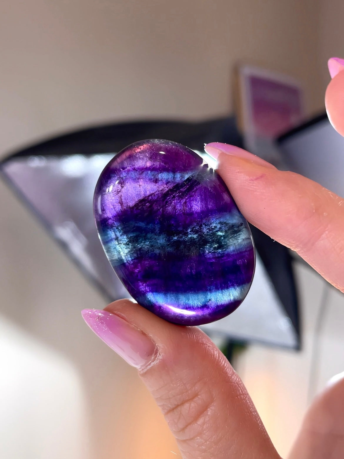 Galets Fluorite Arc-en-ciel