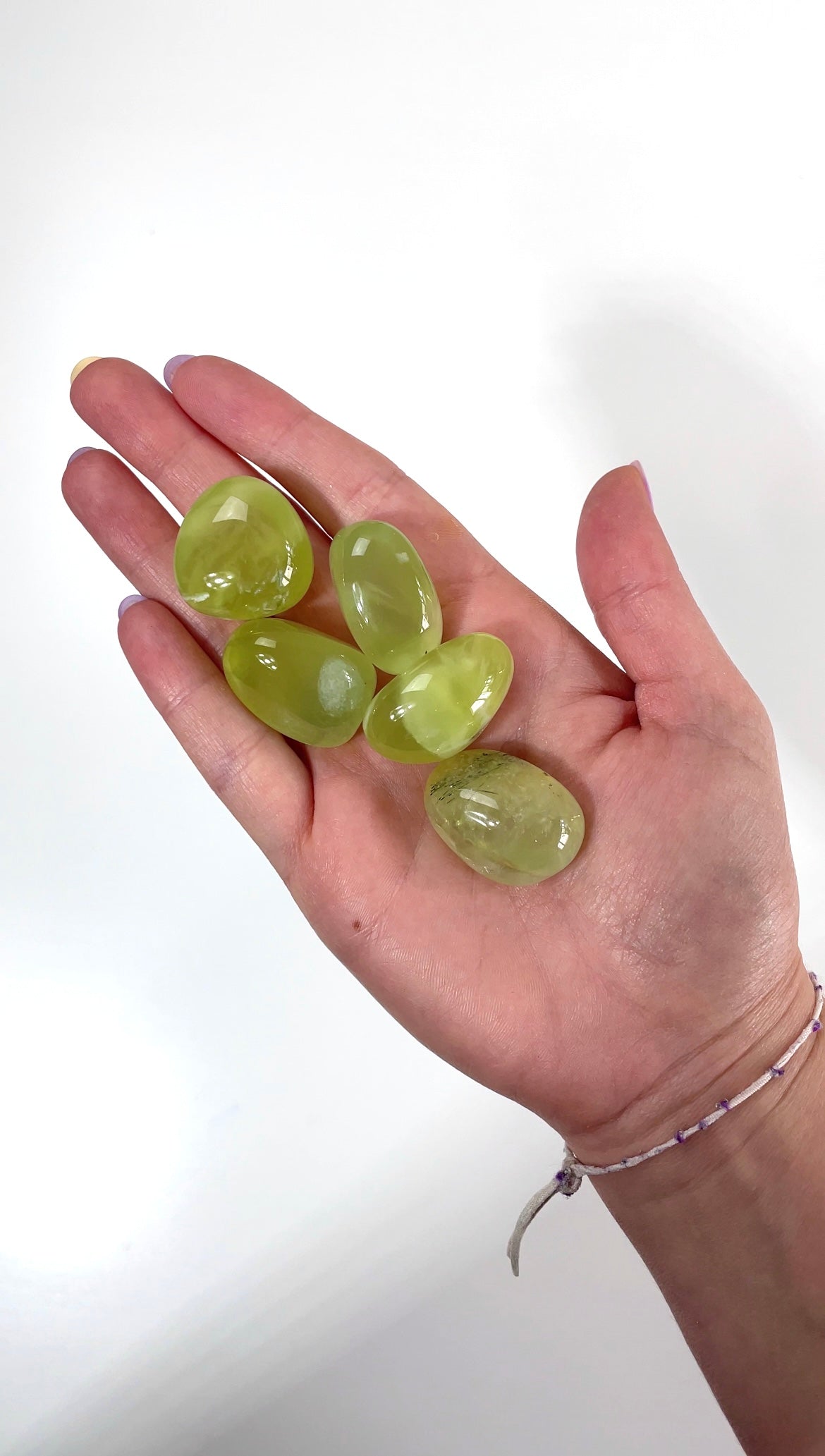 Pierre roulée Préhnite