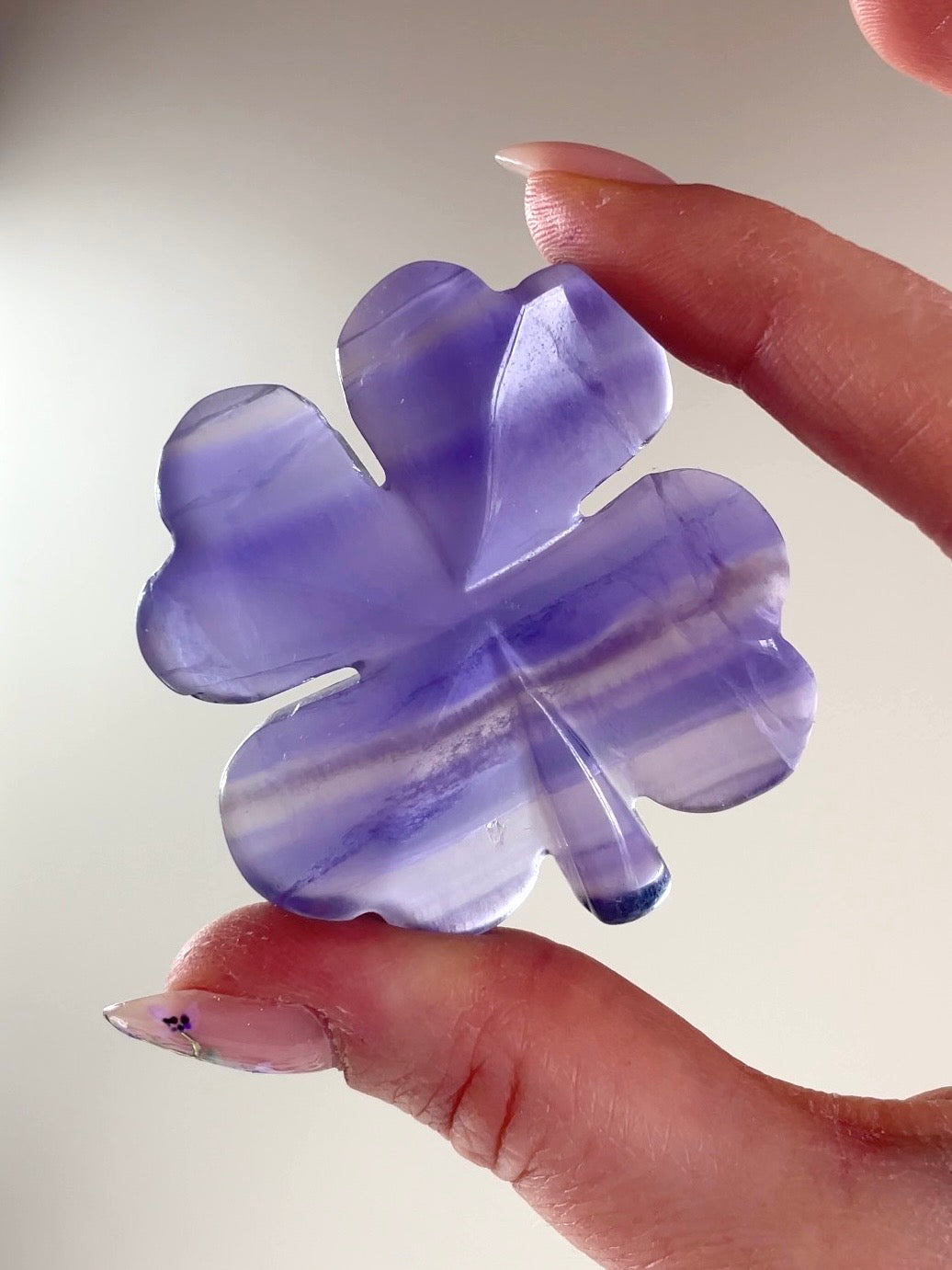 Trèfle à 4 Feuilles 🍀 Fluorite et Aventurine