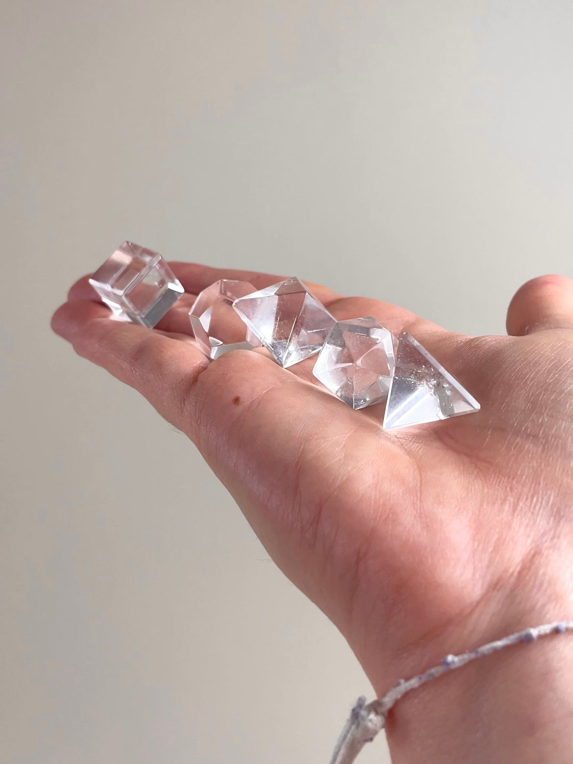 Solides de Platon Cristal de roche