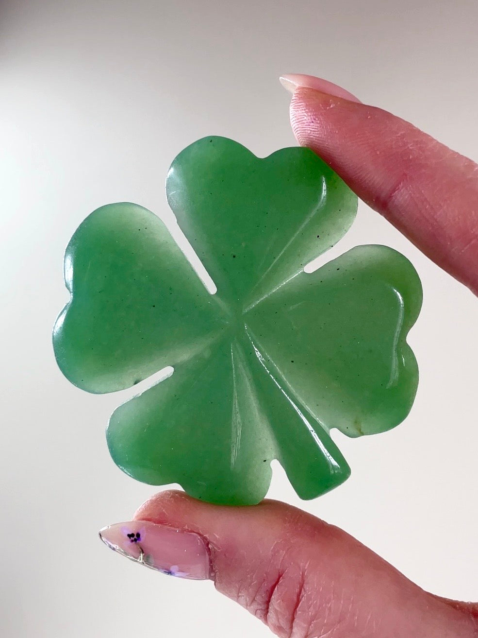 Trèfle à 4 Feuilles 🍀 Fluorite et Aventurine