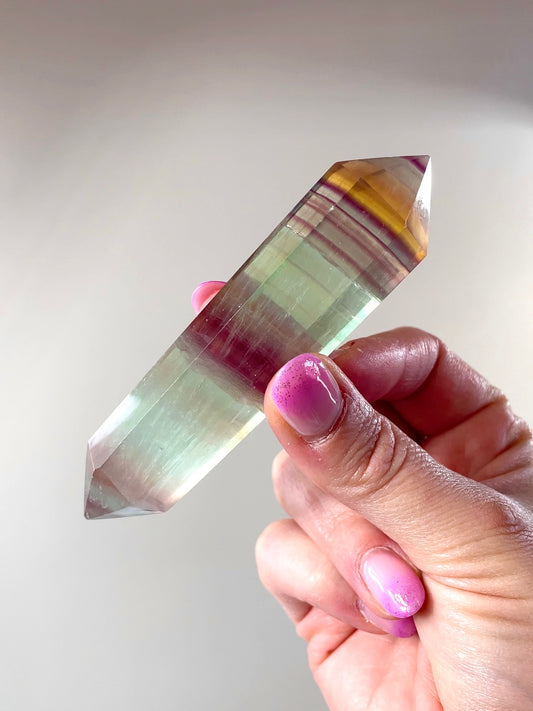 Pointe biterminée Fluorite