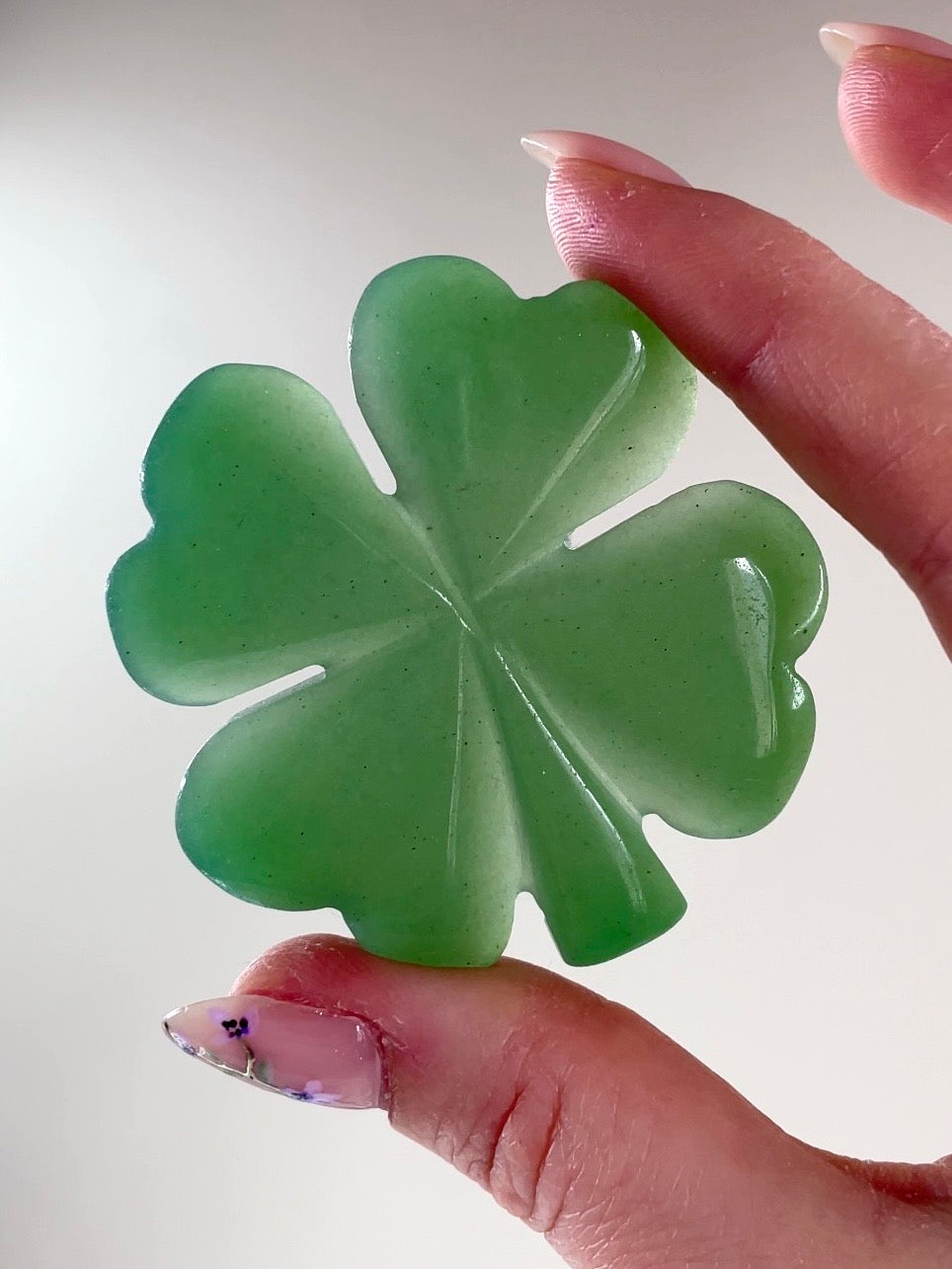 Trèfle à 4 Feuilles 🍀 Fluorite et Aventurine