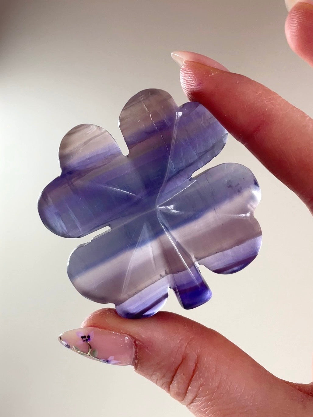 Trèfle à 4 Feuilles 🍀 Fluorite et Aventurine