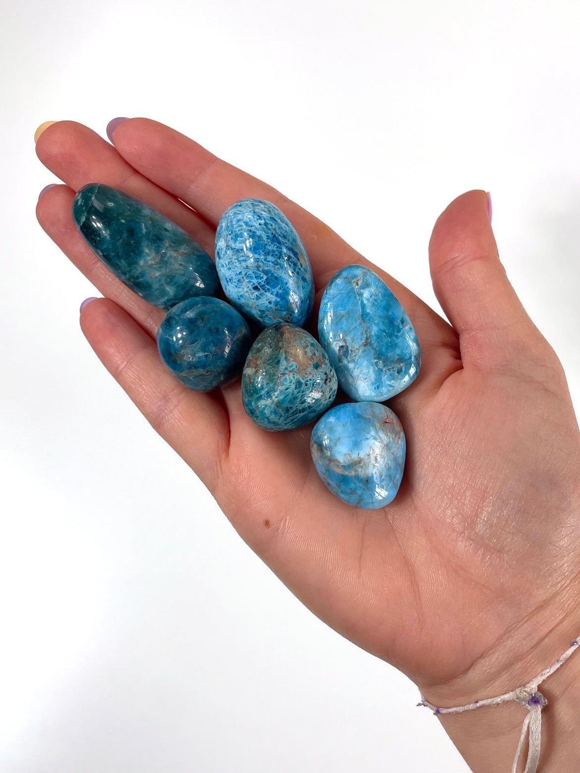 Pierre roulée Apatite bleue