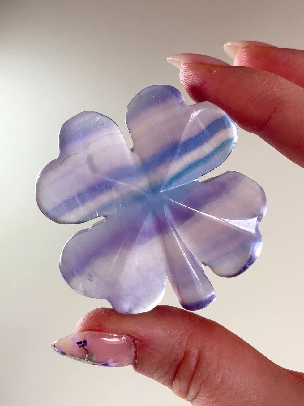 Trèfle à 4 Feuilles 🍀 Fluorite et Aventurine