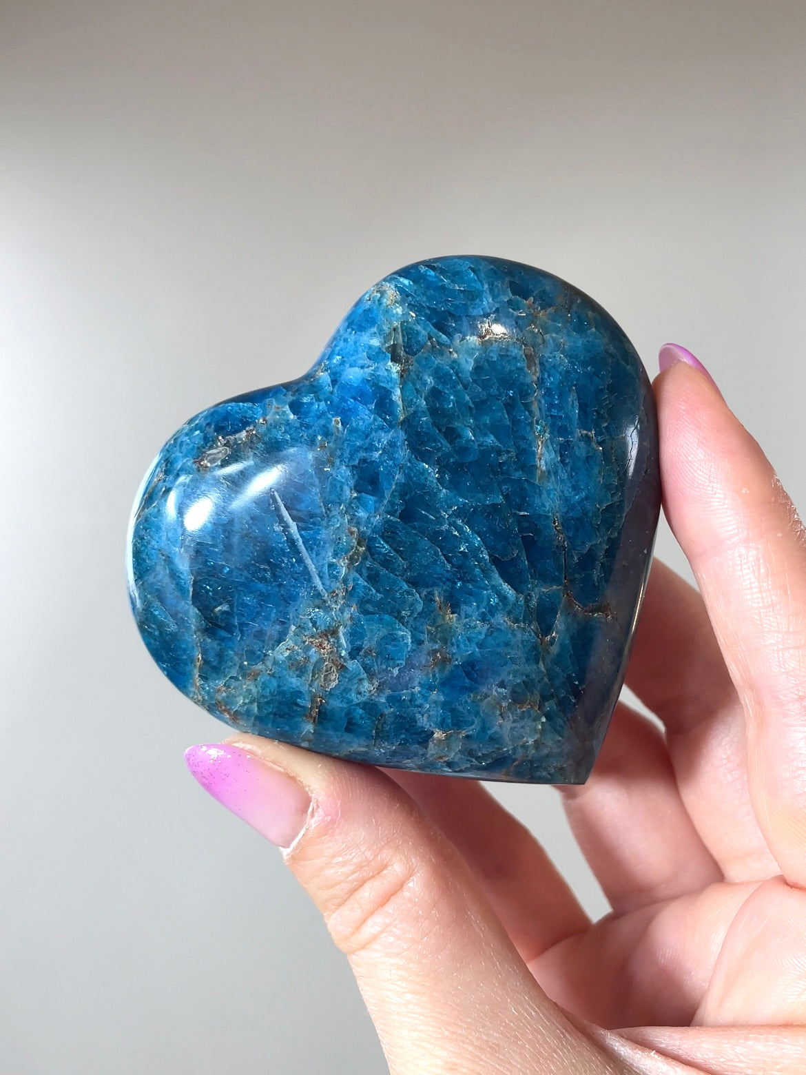 Cœurs Apatite bleue