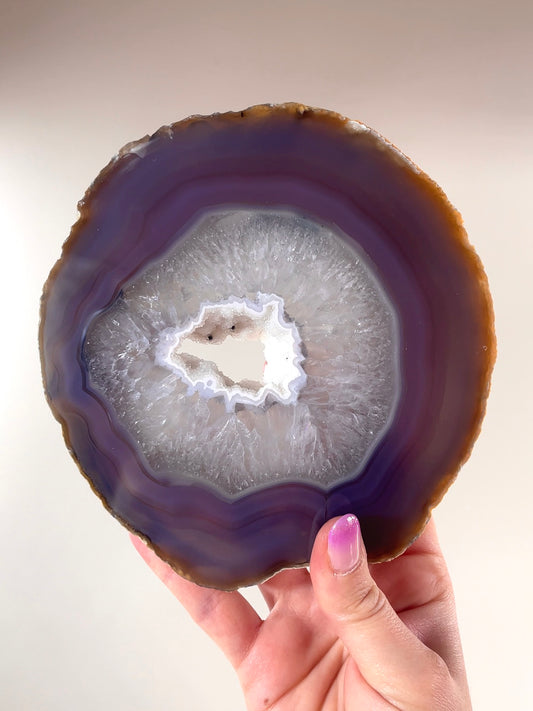 Tranche Agate cristallisée