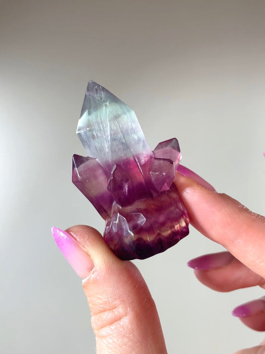 Cristaux taillés Fluorite
