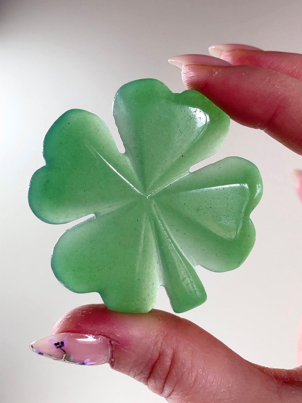 Trèfle à 4 Feuilles 🍀 Fluorite et Aventurine