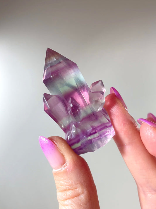 Cristaux taillés Fluorite