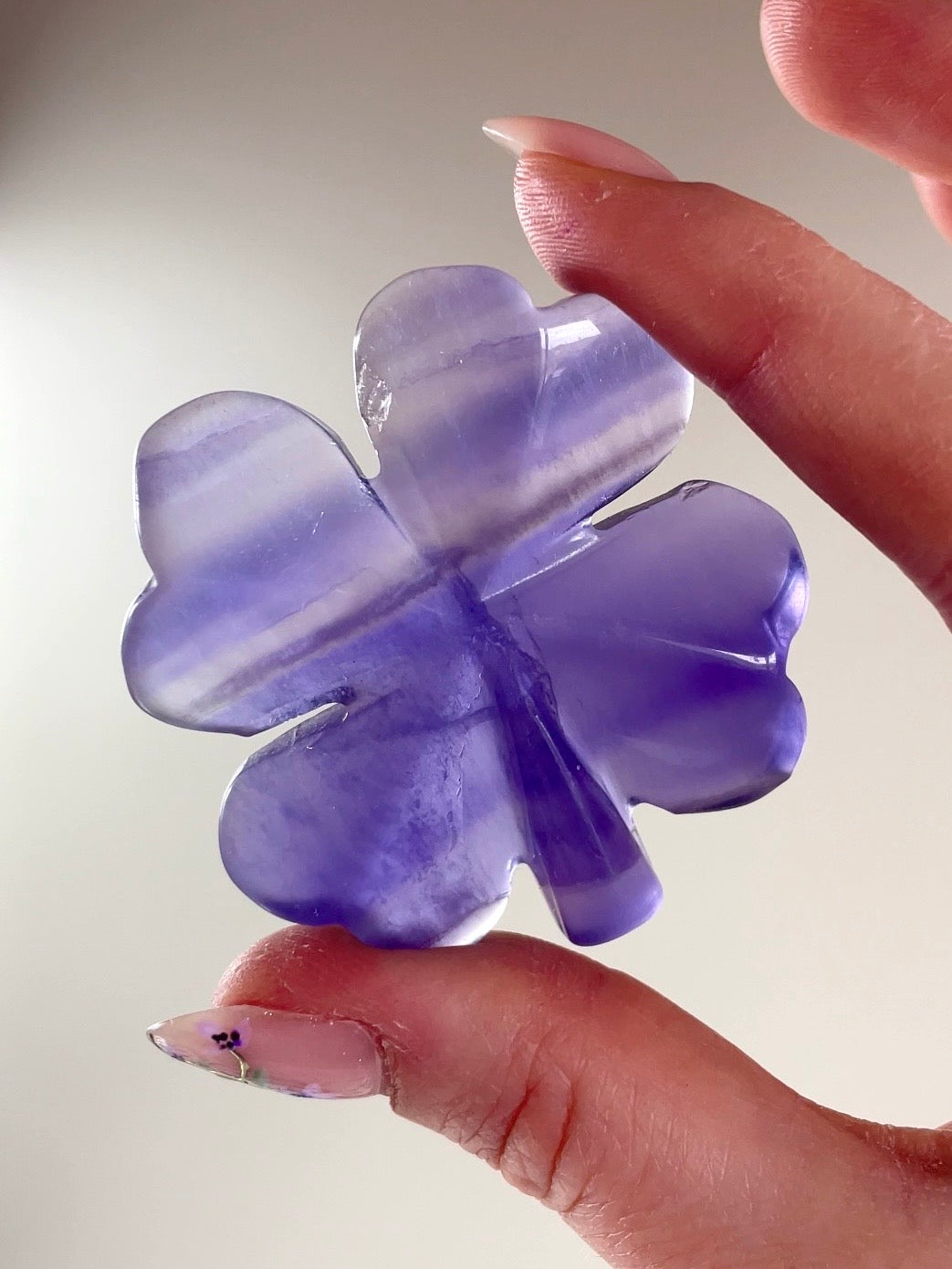 Trèfle à 4 Feuilles 🍀 Fluorite et Aventurine