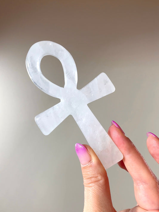 Croix d'Ankh Cristal de roche
