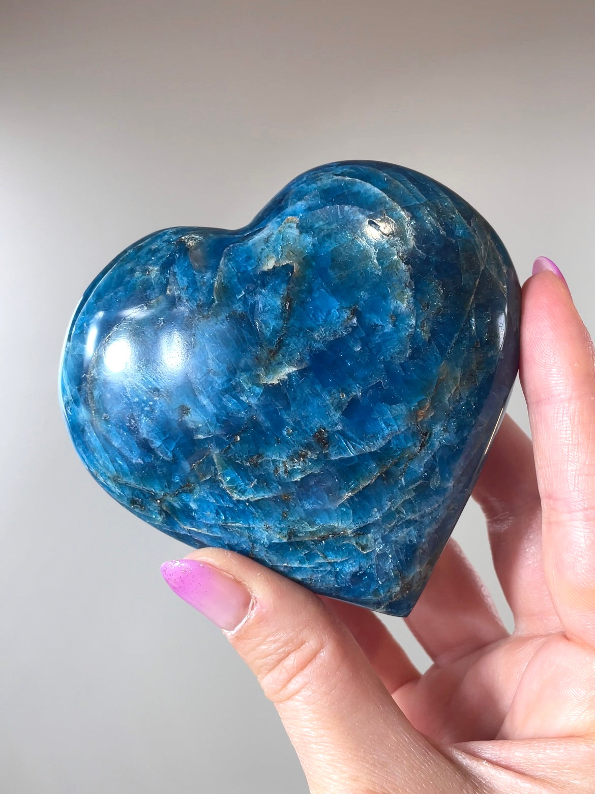 Cœurs Apatite bleue