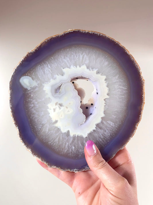 Tranche Agate cristallisée