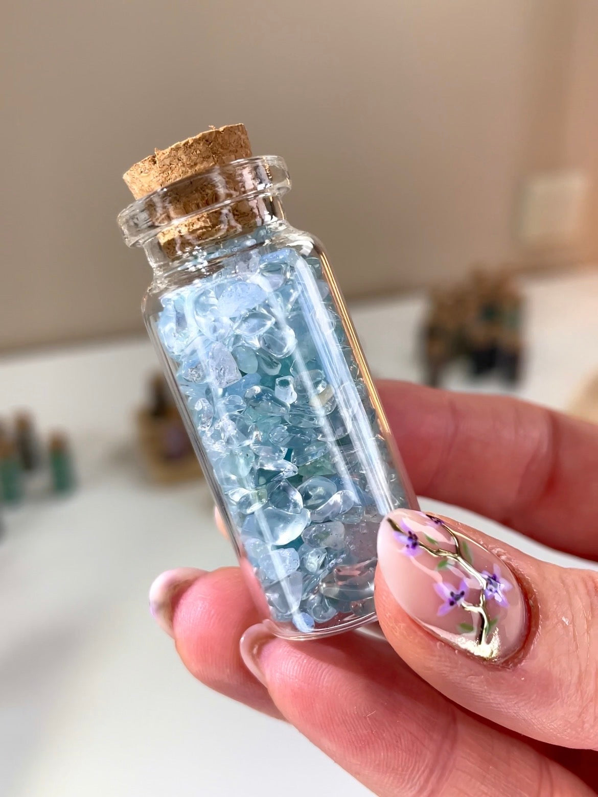 Spell Jar PORTE-BONHEUR (Aigue-marine)