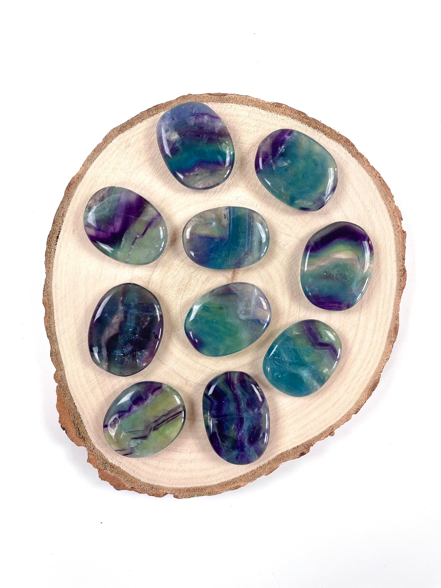 Galets Fluorite Arc-en-ciel