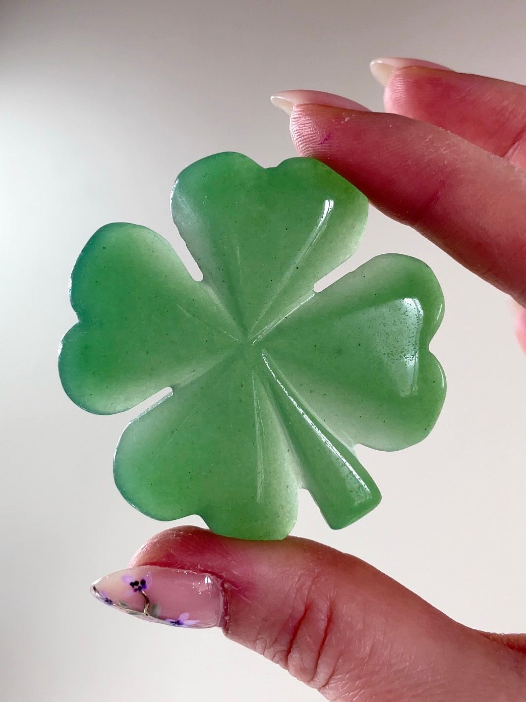 Trèfle à 4 Feuilles 🍀 Fluorite et Aventurine