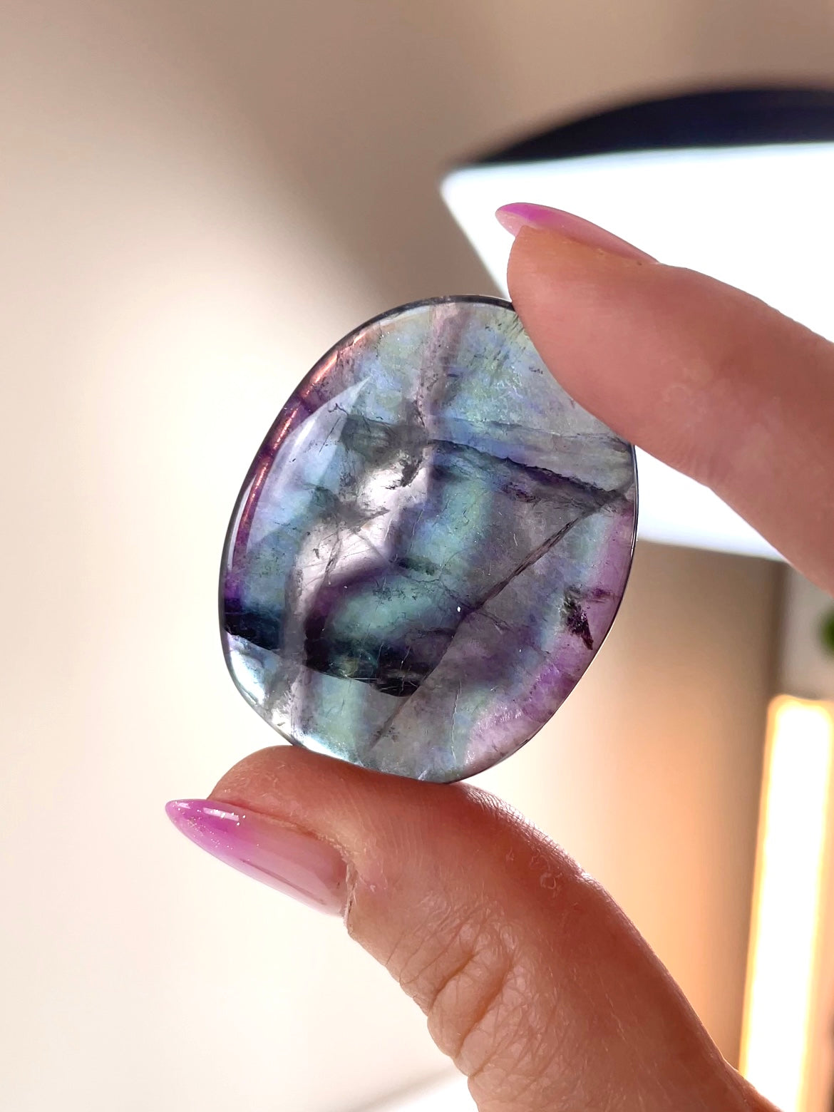 Galets Fluorite Arc-en-ciel