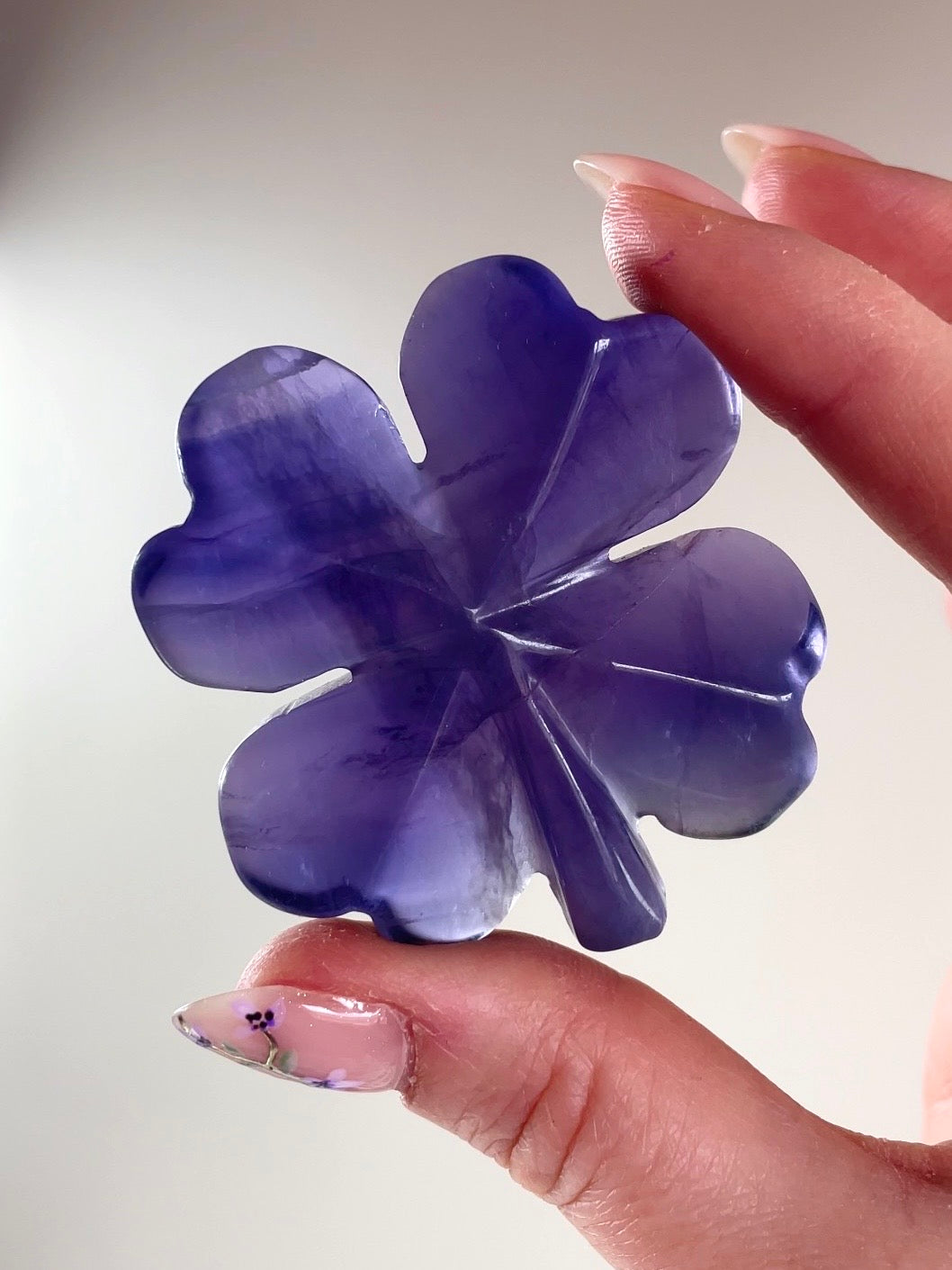Trèfle à 4 Feuilles 🍀 Fluorite et Aventurine